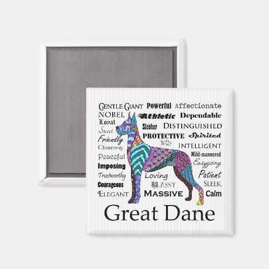 Magnet de traits de Danse (Recto/Verso)