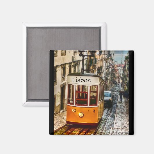 Magnet de tramway de Lisbonne (Recto/Verso)