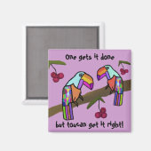 Magnet de travail d'équipe Toucans (Recto/Verso)