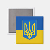 Magnet de trident ukrainien (Recto/Verso)