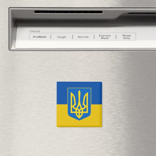 Magnet de trident ukrainien (In Situ (Lave-vaisselle))