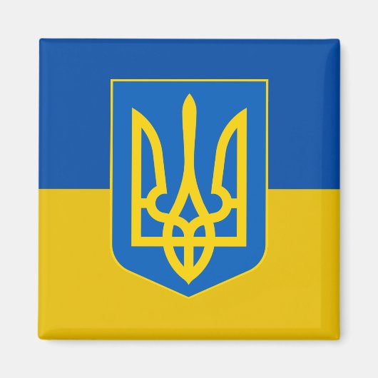 Magnet de trident ukrainien (Devant)