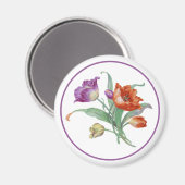 Magnet de tulipe (Recto/Verso)