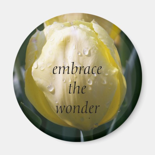 Magnet de tulipe et de citation (Devant)