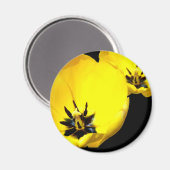 Magnet de tulipe jaune (Recto/Verso)