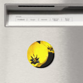 Magnet de tulipe jaune (In Situ (Lave-vaisselle))