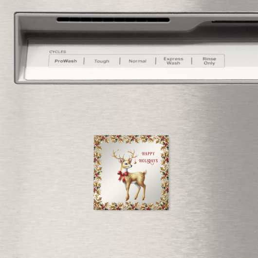 Magnet de vacances Gold Reindeer (In Situ (Lave-vaisselle))