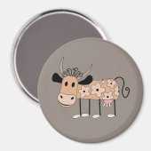 Magnet de vache illustré (Recto/Verso)