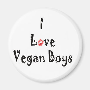 Magnet de végétaliens d'amour
