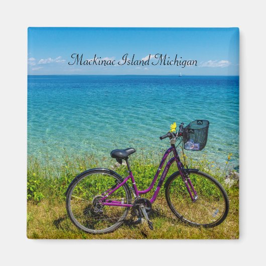 Magnet de vélo de l'île Mackinac (Devant)
