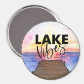 Magnet de vibes du lac (Recto/Verso)