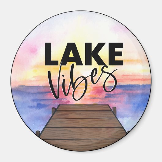 Magnet de vibes du lac (Devant)