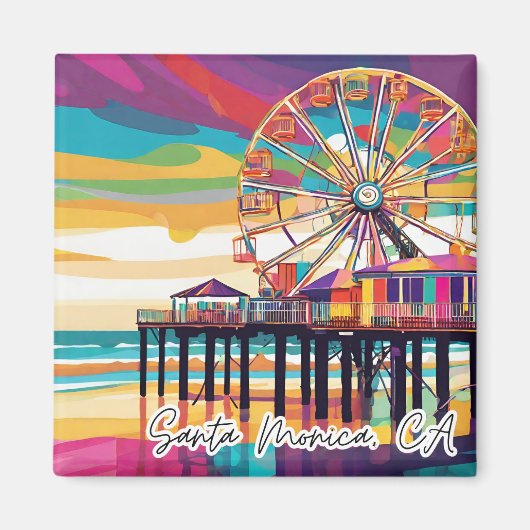 Magnet de ville funky Collectif - Père Noël Monica (Devant)