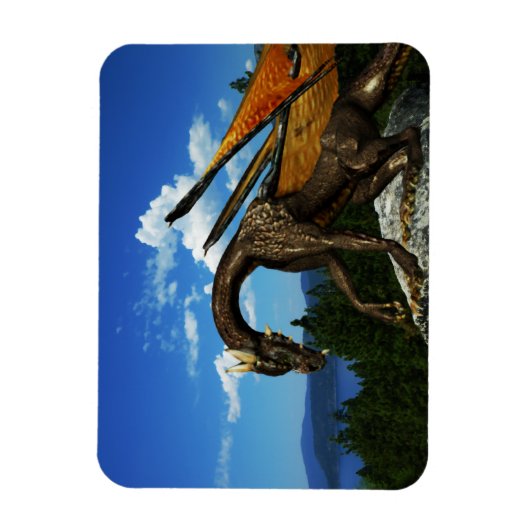 Magnet de vinyle du lac View (Vertical)