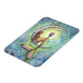 Magnet de vinyle Premium de la lune de sirène (Côté Gauche)