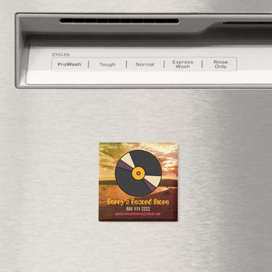 Magnet de vinyle rétro modifiable pour la marque (In Situ (Lave-vaisselle))