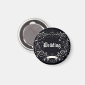 Magnet de voiture Mariage gothique (Recto/Verso)