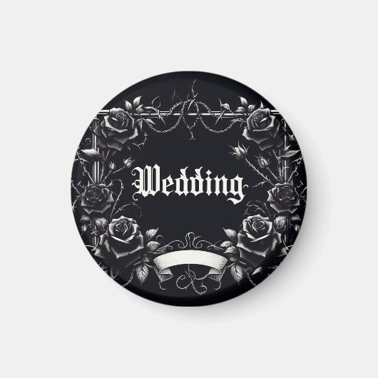 Magnet de voiture Mariage gothique (Devant)