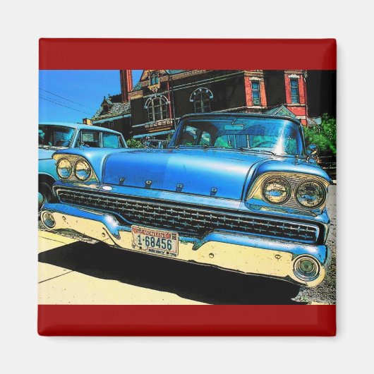 Magnet de voiture Vintage (Devant)