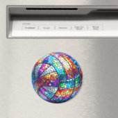 Magnet de volley-ball disco (In Situ (Lave-vaisselle))