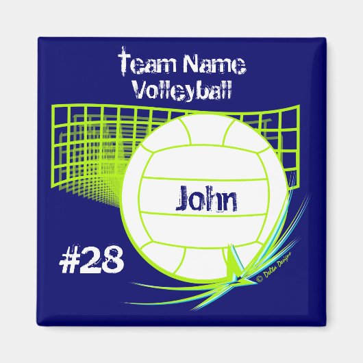 Magnet de volleyball (Devant)