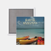 Magnet de voyage de Kayak Bahamas (Recto/Verso)