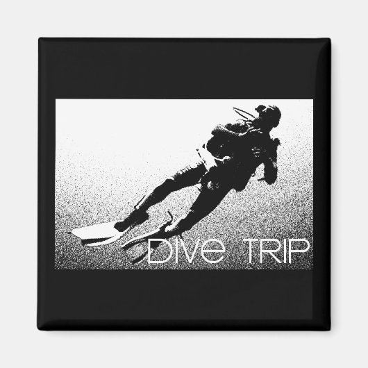 Magnet de voyage de plongée (Devant)