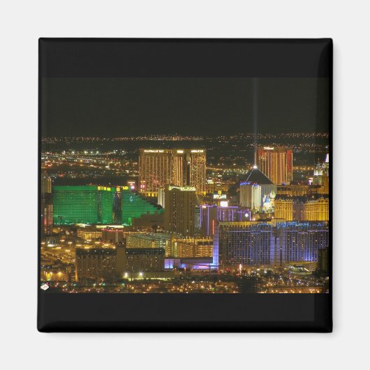 Magnet de vue aérienne Las Vegas South Strip (Devant)