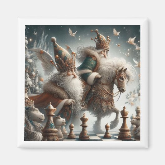 Magnet d'échecs enchanté - Royaumes magiques (Devant)
