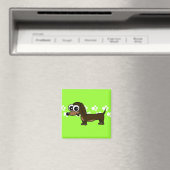 Magnet d'empreintes Pawprint Cute Dachshund (In Situ (Lave-vaisselle))