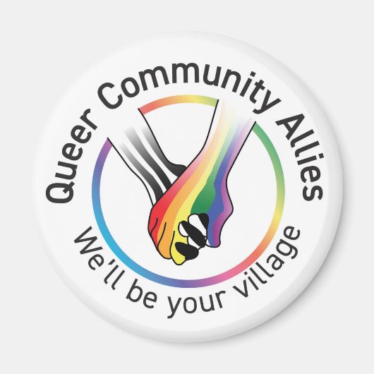 Magnet des alliés de la communauté Queer (Devant)