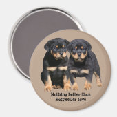 Magnet des amis Rottweiler (Recto/Verso)