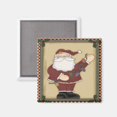 Magnet des ampoules de Noël de Santas (Recto/Verso)