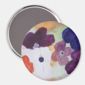 Magnet des anémones de printemps (Recto/Verso)