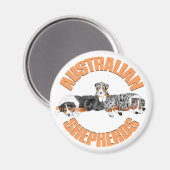 Magnet des bergers australiens (Recto/Verso)