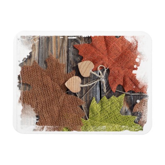 Magnet des Coeurs d'automne (Horizontal)