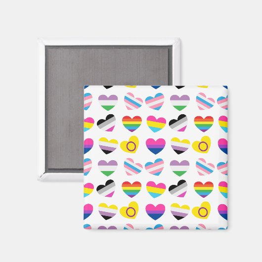 Magnet des Coeurs de fierté (Recto/Verso)