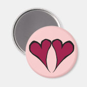 Magnet des Coeurs de Saint Valentin (Recto/Verso)