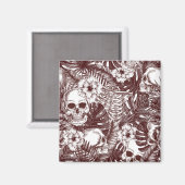 Magnet des crânes de la jungle (Recto/Verso)