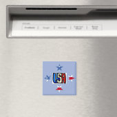 Magnet des étoiles patriotiques (In Situ (Lave-vaisselle))