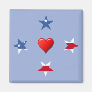 Magnet des étoiles patriotiques