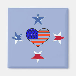 Magnet des étoiles patriotiques