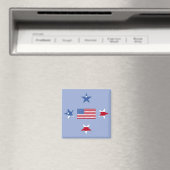 Magnet des étoiles patriotiques (In Situ (Lave-vaisselle))