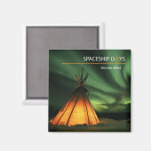 Magnet des Journées spatiales (halo) (Recto/Verso)