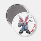 Magnet des Mini Mons "I'm LATE" (Recto/Verso)