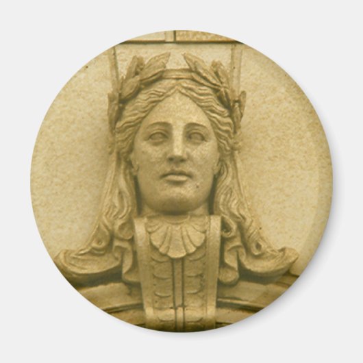 Magnet - Détails de l'architecture - Tête féminine (Devant)