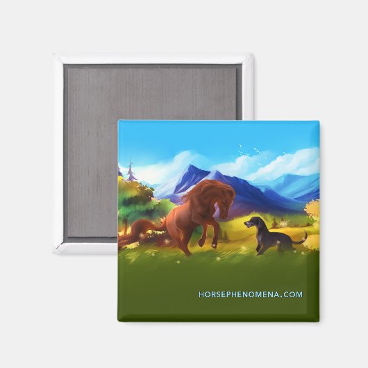 Magnet d'été de Phénomène de Cheval (Recto/Verso)