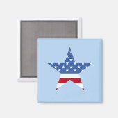 Magnet d'étoiles patriotique (Recto/Verso)