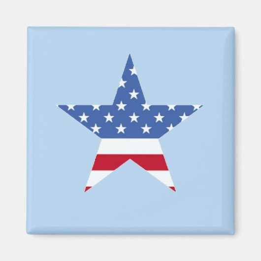 Magnet d'étoiles patriotique (Devant)