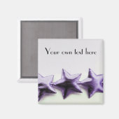 Magnet d'étoiles violettes (Recto/Verso)